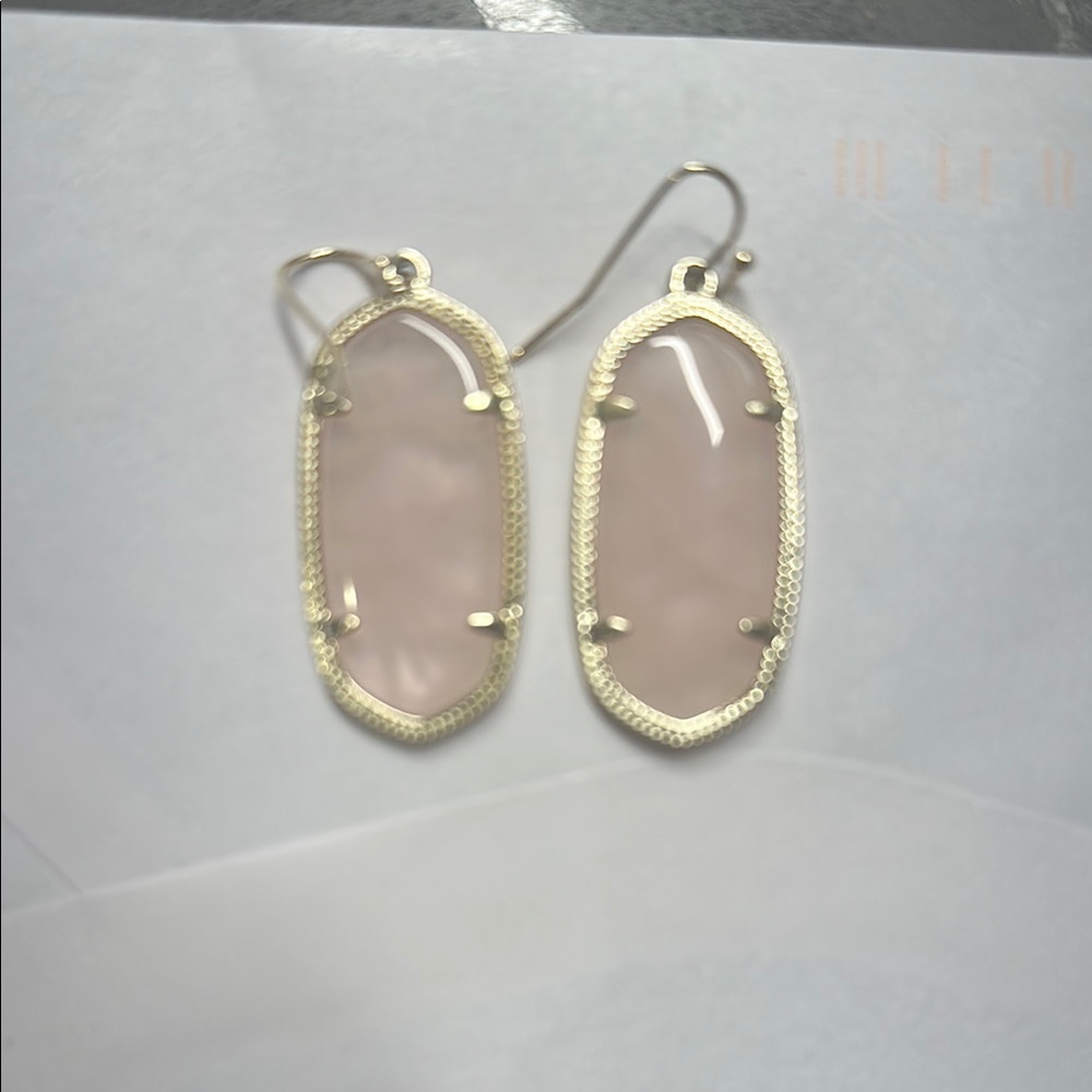 Kendra Scott Gold and Pink Earrings
